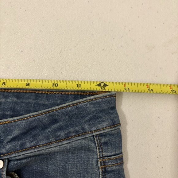 Ban Jara Bellbottom Flared High Rise Jeans Butterfly Pattern Size 1/24 Hippie - Picture 10 of 11